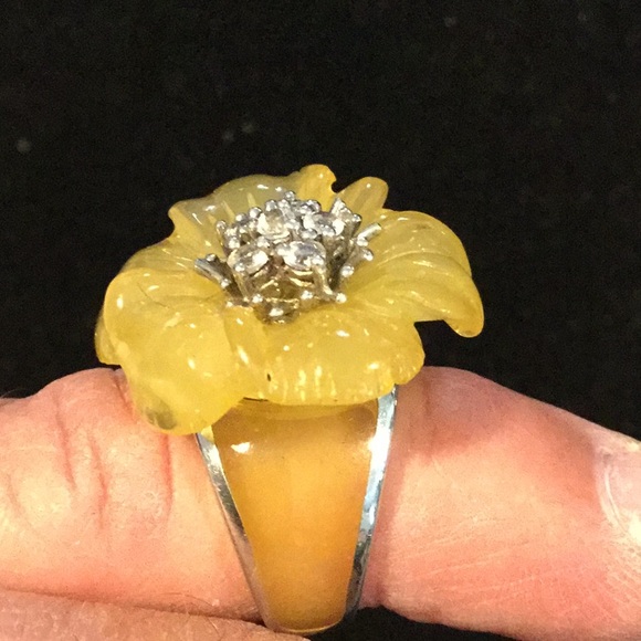 Vintage Bakelite 925 Ring, - Picture 4 of 7